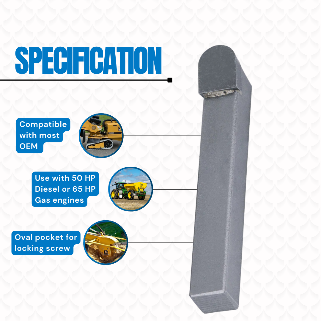 Rayco 1/2" Stump Grinder / Cutter Teeth. Left, Right, Straight
