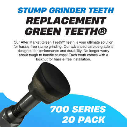 20 PACK Dished Stump Cutting/Grinding Teeth