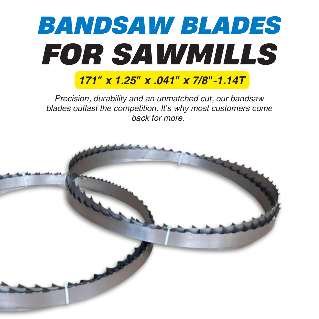 171" x 1.25" x .041" x 7/8"-1.14T Bandsaw Blades (Box of 12)