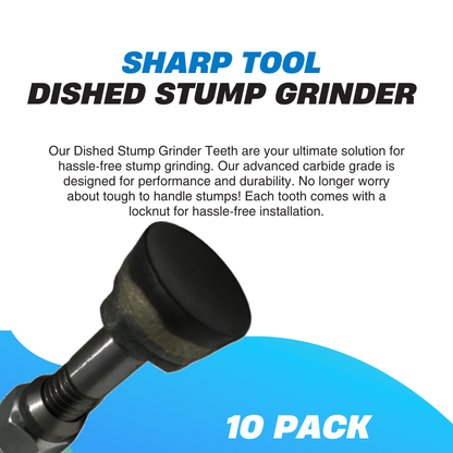 10-PACK Dished Stump Cutting/Grinding Teeth