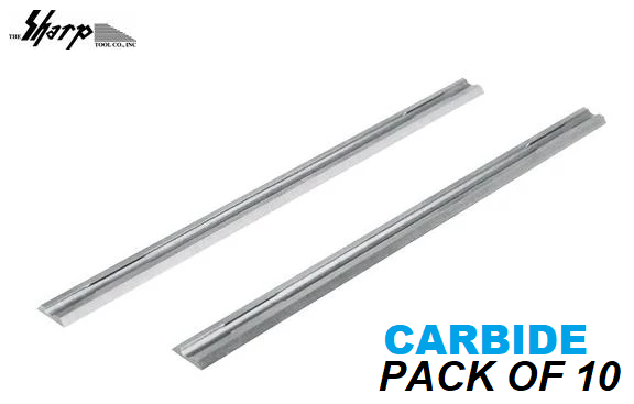 Carbide Planer Knife 3-1/4â€ x 13/64â€ x 3/64â€ Electric (Set of 10)