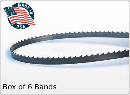 Bandsaw Blades 93-1/2" x 1/2" x .025" x 6TPI (Pack of 6 Bands)